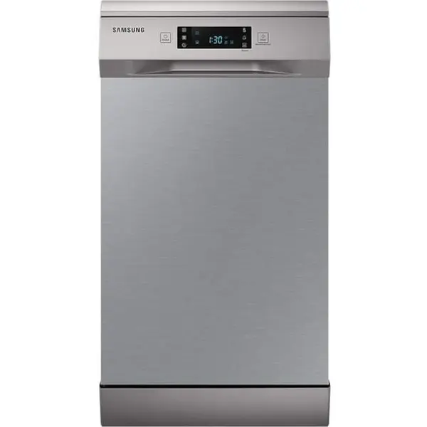 Samsung Masina de spalat vase Samsung DW50DG450FSRLE, 10 seturi, 6 programe, Hygiene Shield, Clasa D, 45 cm, Inox