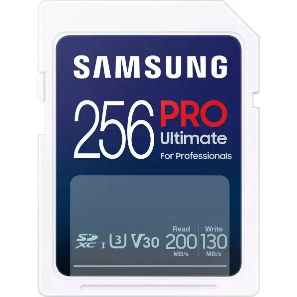 Samsung Memories Card microSDXC Samsung PRO Ultimate 256GB, Class 10, UHS-I U3, V30