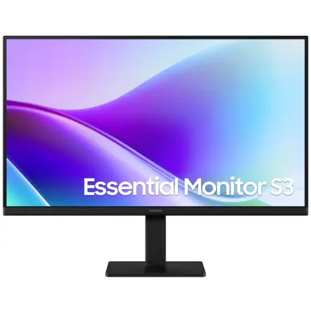 Samsung Monitor LED IPS Samsung Essential Monitor S3, 24 inch, Full HD, HDMI, 120Hz, 5ms, Negru
