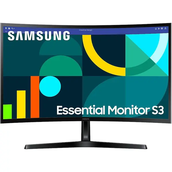 Samsung Monitor LED Samsun Esential S3 S36GD LS27D366GAUXEN Curbat, Display 27 FHD 1920x1080, VA, 4 ms, 100 Hz, 16:9, Negru