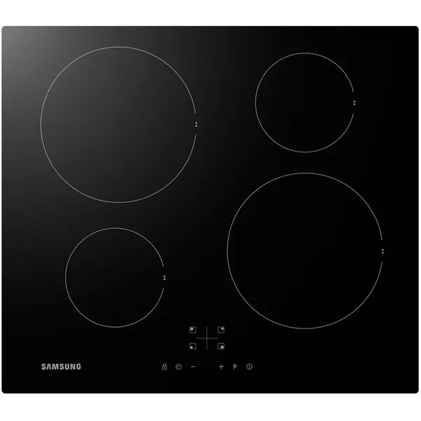 Samsung Plita incorporabila Samsung NZ64F3NM1AB/MR, Inductie, 4 zone de gatit, Indicator caldura reziduala, Negru