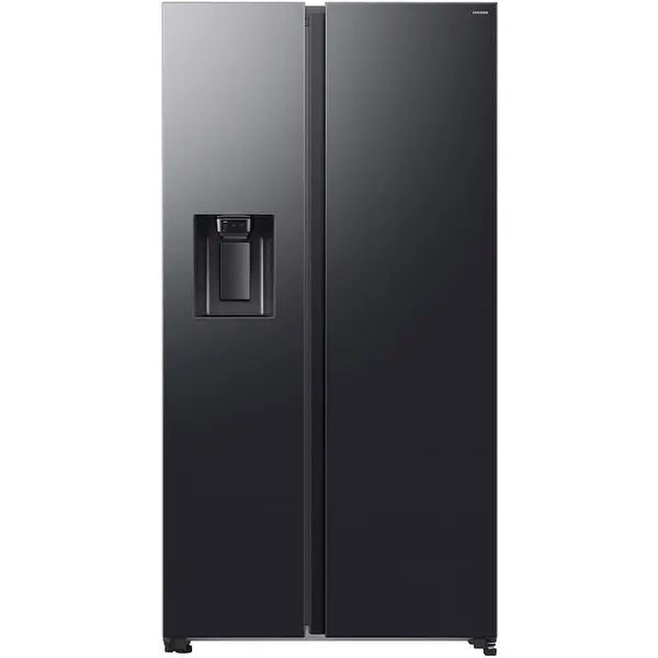 Samsung Side by side Samsung RS70F65KEFEO, Capacitate 640 l, SmartThings AI Energy, Full No Frost, Mono & Metal Cooling, Dozator de apa/gheata, Compresor Digital Inverter, Clasa E, H 178.4 cm, Inox negru