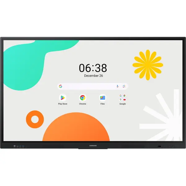 Samsung Tabla interactiva Samsung LH75WAFWLGCXEN, 75 inch, 4K Ultra HD, IPS, Android 14