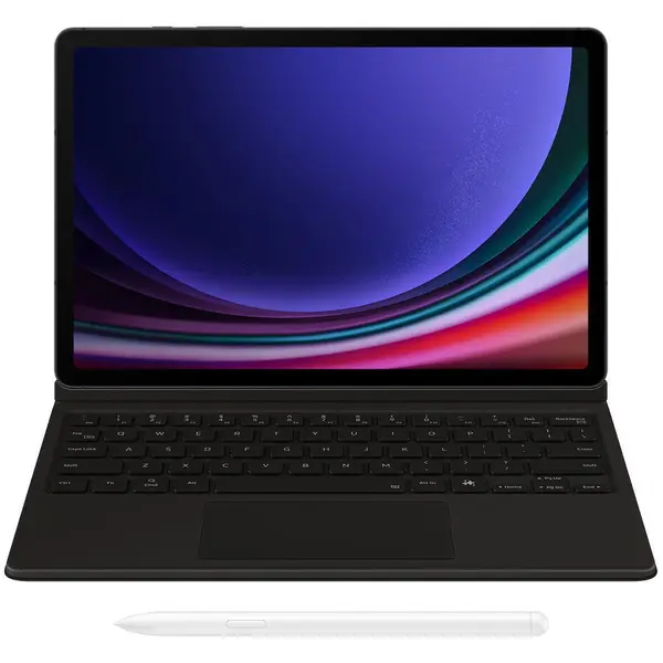Samsung Tableta Samsung Galaxy Tab S9 + Husa cu Tastatura Samsung Book Cover Keyboard, 12GB, 256GB, WiFi, Bej