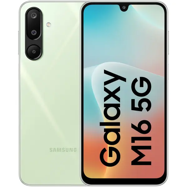 Samsung Telefon mobil Samsung Galaxy M16, Dual SIM, 6GB RAM, 128GB, 5G, Mint Green