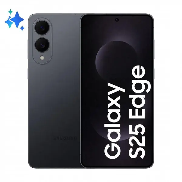 Samsung Telefon mobil Samsung Galaxy S25 Edge, 6.7, 12GB RAM, 256GB, 5G, DualSIM, Titanium Jetblack