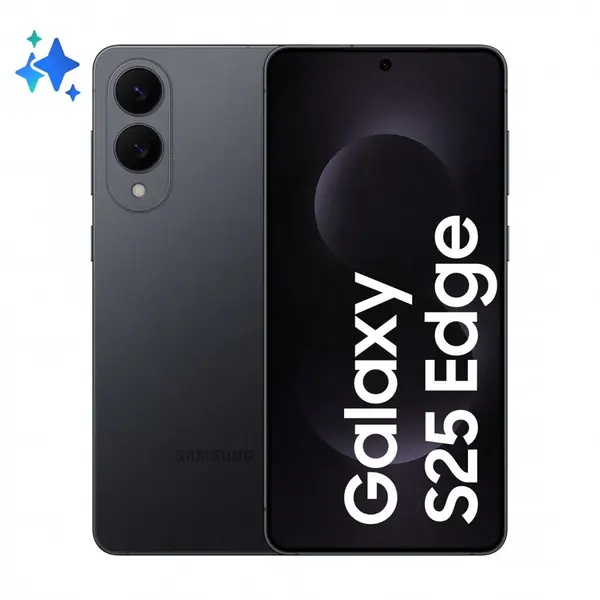 Samsung Telefon mobil Samsung Galaxy S25 Edge, 6.7, 12GB RAM, 512GB, 5G, DualSIM, Titanium Jetblack