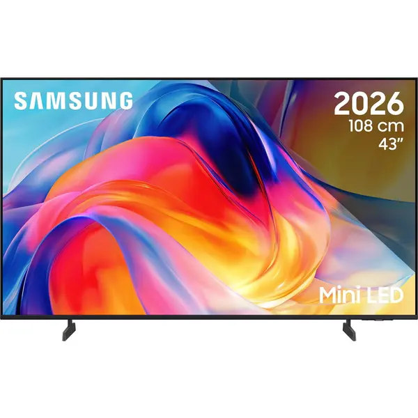 Samsung Televizor Samsung MiniLED 43M72H, 108 cm, Smart, 4K Ultra HD, Clasa F (Model 2026), Negru