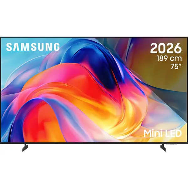 Samsung Televizor Samsung MiniLED 75M72H, 189 cm, Smart, 4K Ultra HD, Clasa F (Model 2026), Negru