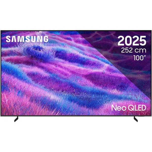 Samsung Televizor Samsung MiniLED Neo QLED 100QN80F, 252 cm, Smart, 4K Ultra HD, 100 Hz, Clasa F (Model 2025), Argintiu