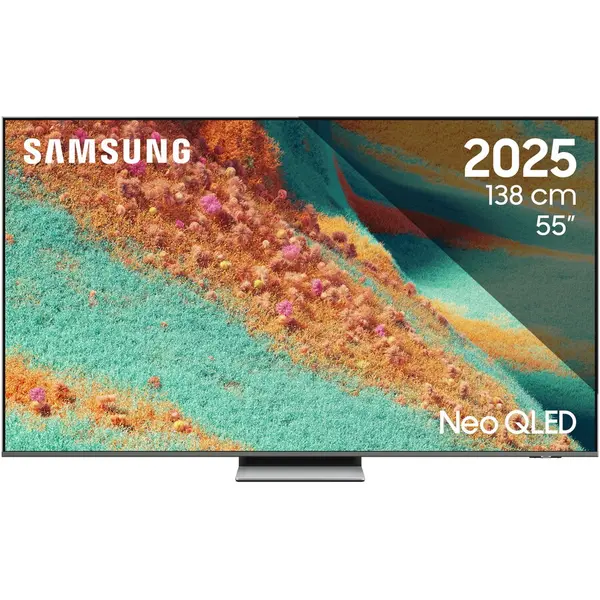 Samsung Televizor Samsung MiniLED Neo QLED 55QN85F, 138 cm, Smart, 4K Ultra HD, 100 Hz, Clasa F (Model 2025), Argintiu