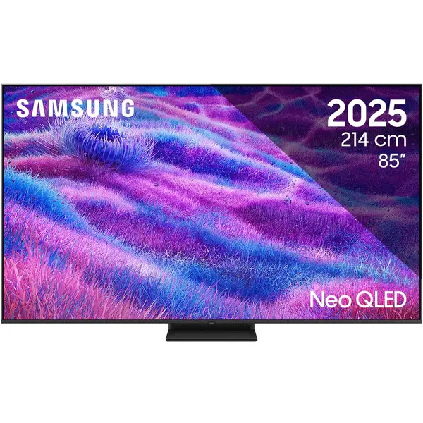 Samsung Televizor Samsung MiniLED Neo QLED 85QN80F, 214 cm, Smart, 4K Ultra HD, 100 Hz, Clasa F (Model 2025), Argintiu