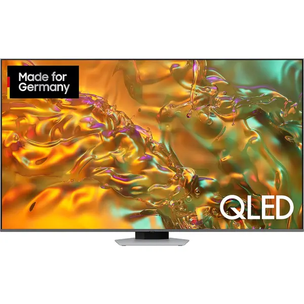 Samsung Televizor Smart Samsung 85Q80D, QLED, 85 inch, 214 cm, UltraHD 4K, HDR, twin tuner, Direct Full Array, 120Hz panel, Negru-Argintiu