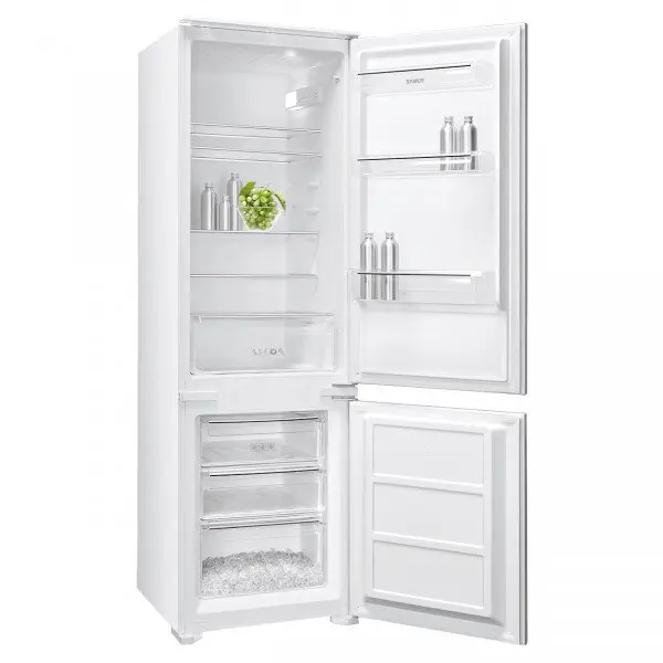 Samus Combina frigorifica incorporabila Samus SCBI345E, 249L, Clasa E, alb