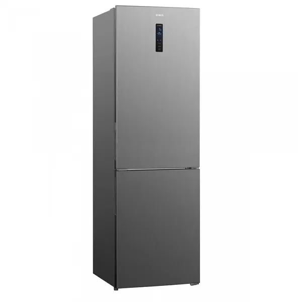 Samus Combina frigorifica Samus SCX486NFE, 347L, Clasa E, H 195 cm, Inox