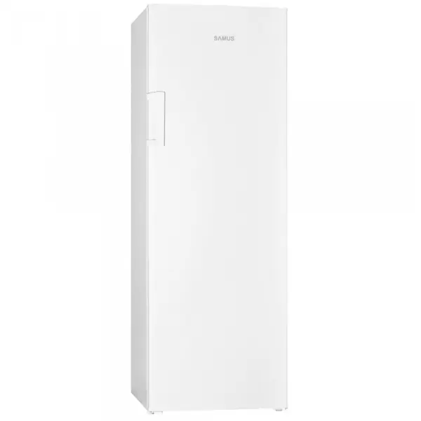 Samus Congelator Samus SCGW339IE, 242 litri, clasa E, 7 rafturi, inaltime 170 cm, motor inverter, termostat reglabil, usa reversibila, alb