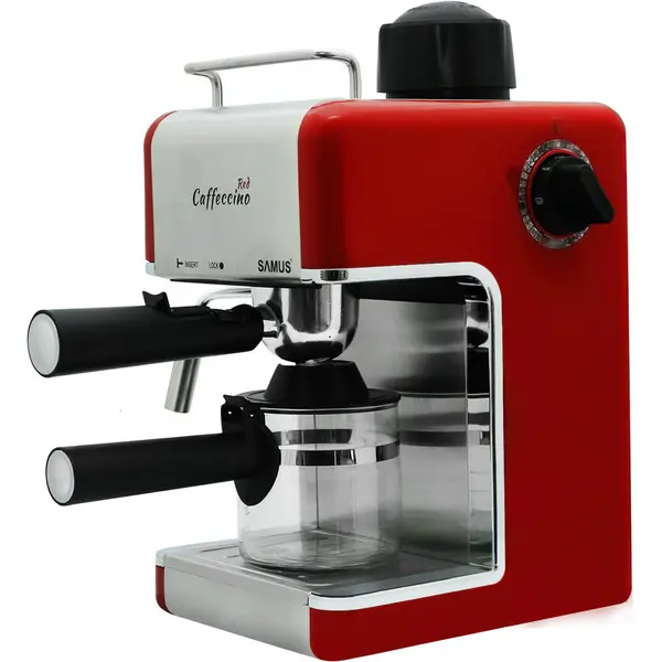 Samus Espressor Samus Caffeccino Red, 800W, 3.5 bar, Rosu