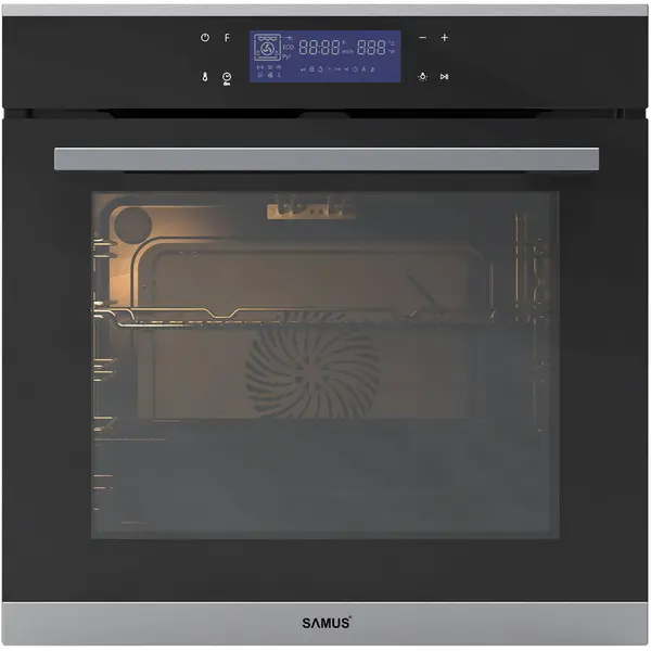 Samus PACHET Cuptor incorporabil Samus SC631GD13, 74 L, clasa A+, 3440 W + Plita incorporabila inductie Samus PSI-64BMG10, 60 cm, 7000 W, Negru
