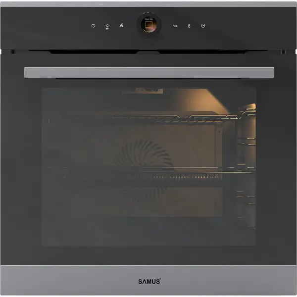 Samus PACHET Cuptor incorporabil Samus SC633GDT15, 74 L, 3440 W, clasa A+, + Plita incorporabila inductie Samus PSI-64BMG10, 60 cm, 7000 W, Neagra