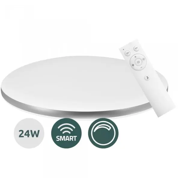 Samus Plafoniera LED Smart cu tlc Samus OSRD-WIFI-24W-2700-6500K-RC-DIMMABLE, 39.5 cm, 1650 lm