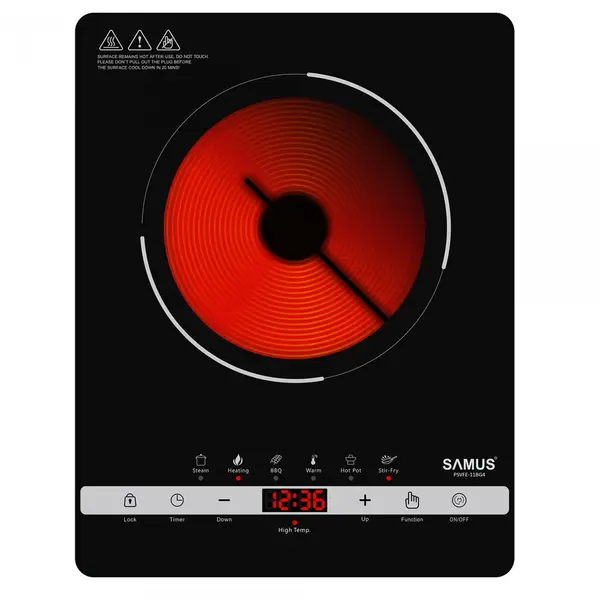 Samus Plita electrica vitroceramica multifunctionala cu infrarosu Samus PSVFE-11BG4