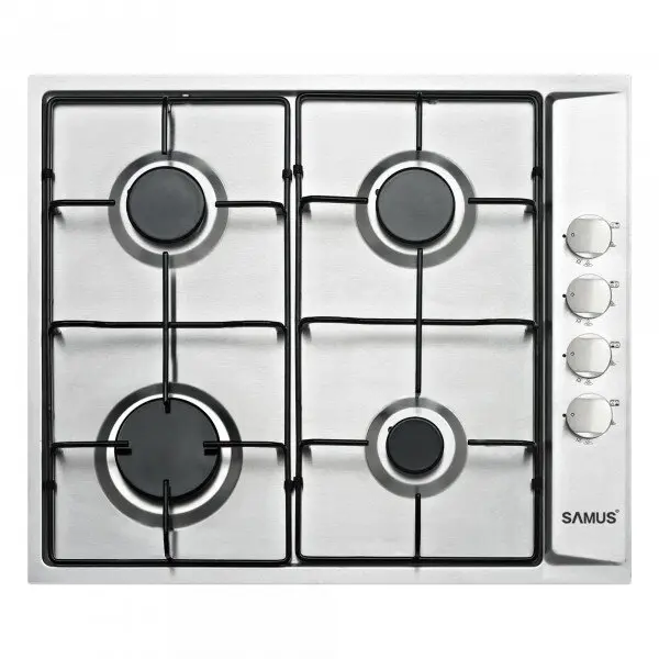 Samus Plita incorporabila Samus PSG-64SX, gaz 4 arzatoare, Inox