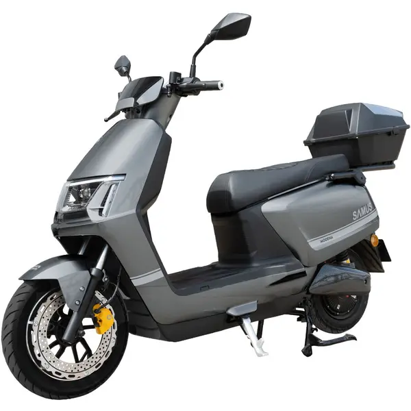 Samus Scuter electric Samus Modena-25-12T2000-72V23-Gray, 1200W, maxima de 25 km/h si autonomie de pana la 85 km, acumulator 72V23AH, tip baterie Plumb Acid, Gri