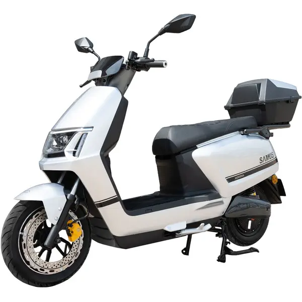 Samus Scuter electric Samus Modena-25-12T2000-72V23-Silver, 1200W, Viteza Maxima 25 km/h, Acumulator 72V23AH, Tip baterie Plumb Acid, Autonomie 85 km, Argintiu