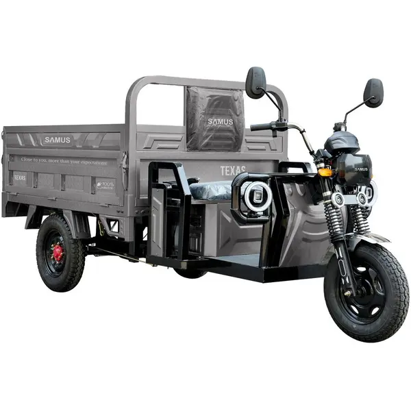 Samus Triciclu Electric Cargo Samus Texas-25-1.7-72V58-Silver, Motor 1500W, Autonomie 70KM, Viteza Maxima 25KM/H, Argintiu