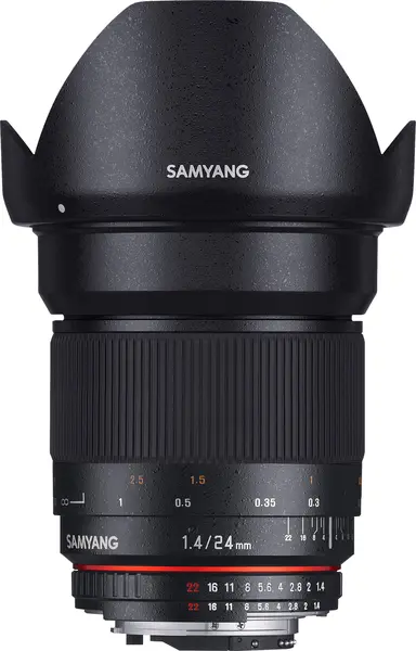 Samyang 24mm F1.4 ED AS IF UMC Nikon F Obiectiv foto Wide, Full Frame, AE Chip, Montura Nikon F