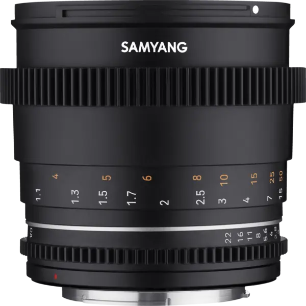 Samyang 85mm T1.5 VDSLR MK2 Sony FE Obiectiv video cinematic, Full Frame, Diafragma T1.5, Filtru 72mm, Weather Sealing