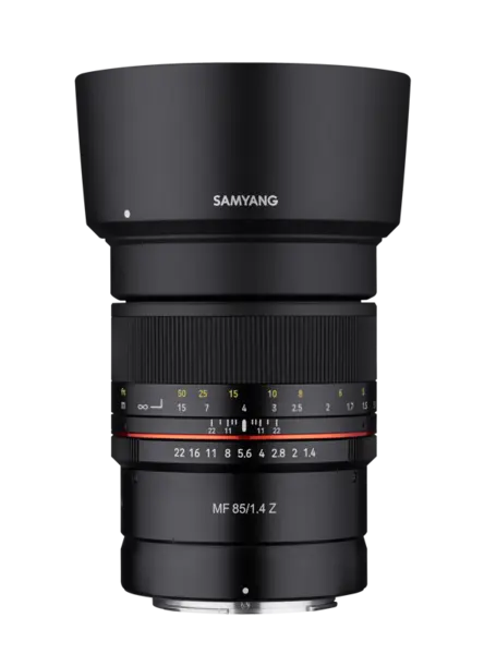 Samyang MF 85mm F1.4 Nikon Z Obiectiv telephoto mirrorless, Manual Focus, Full Frame, Filtru 72mm, Weather Sealing