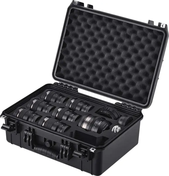 Samyang V-AF Full Kit Obiective Cinema pentru Sony E, 20mm-100mm, Adaptor Anamorfic, Adaptor Manual, Lens Station si Hardcase