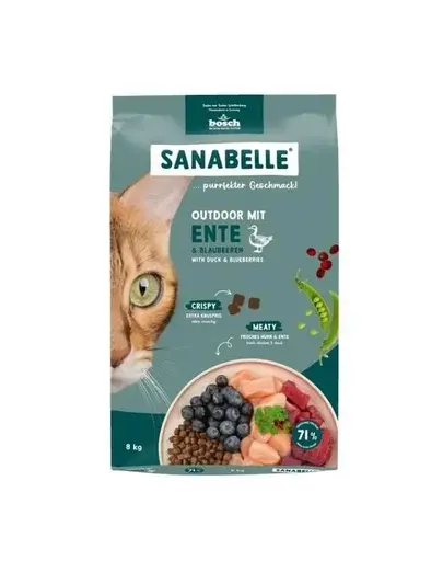 SANABELLE Outdoor Rață 8 kg hrană pentru pisici de exterior