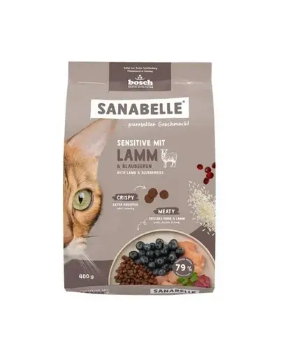 SANABELLE Sensitive Miel 400 g hrană pentru pisici cu sistem digestiv sensibil