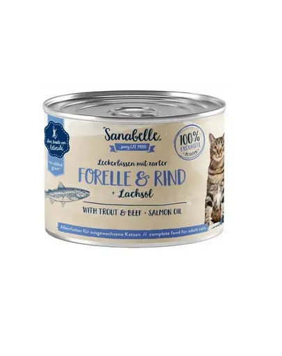 SANABELLE Trout&Beef 400 g conserva pentru pisica, pastrav si vita