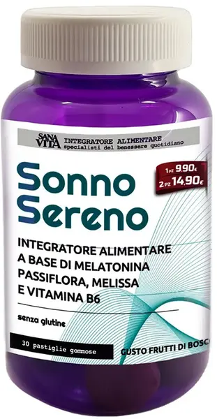 SanaVita Sonno Sereno Pentru stres și insomnie, 30 tablete de jeleu, Paladin Pharma