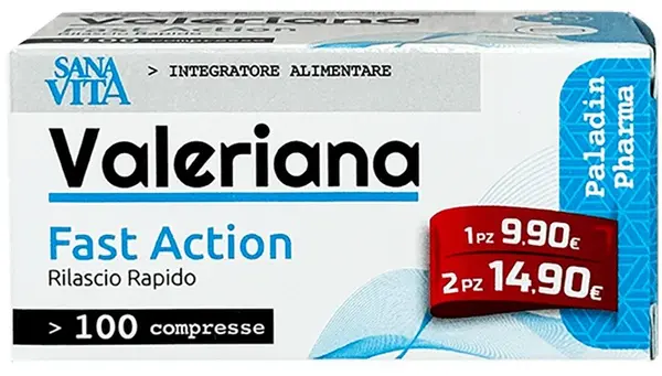 SanaVita Valeriana, 135 mg, 100 tablete, Paladin Pharma
