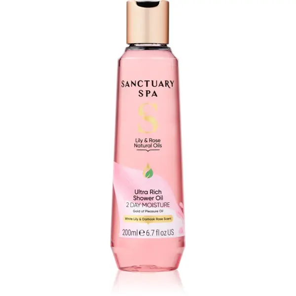 Sanctuary Spa Lily & Rose Natural Oils Ulei pentru dus hranitor 200 ml