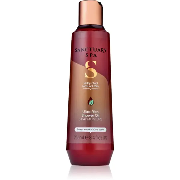 Sanctuary Spa Ruby Oud Ulei pentru dus hranitor cu efect de nutritiv 250 ml