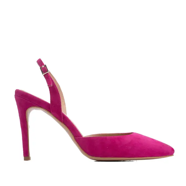 Sandale Alice Piele Intoarsa, Fucsia - 41.5 / 8 cm