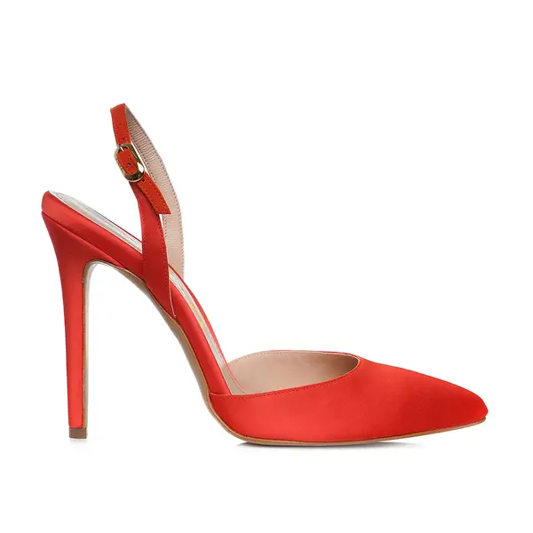 Sandale Alice Satin, Portocalii - 42 / 11 cm