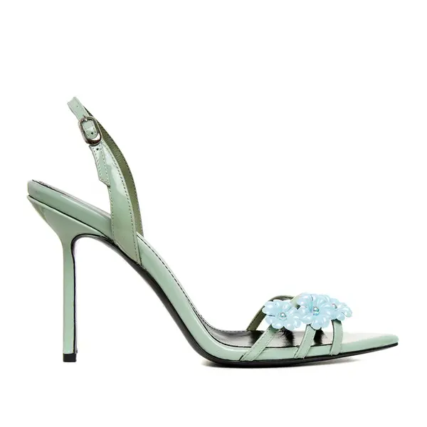 Sandale Amelie Piele Lacuita, Mint/Blue - Premium Collection - 36 / 10 cm