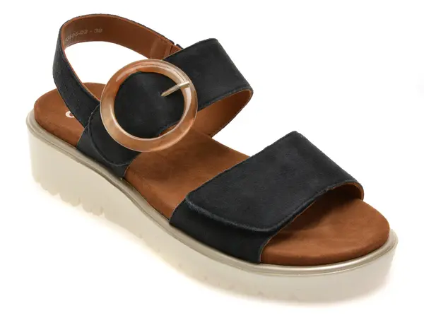 Sandale ARA bleumarin, 33505, din piele intoarsa