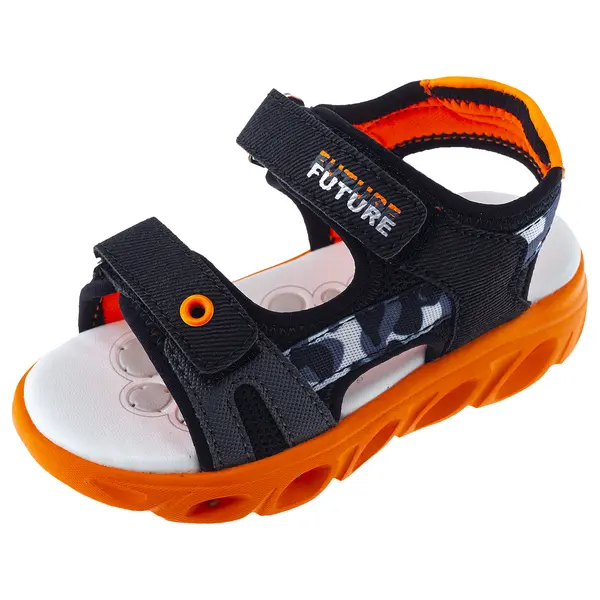 Sandale copii Chicco Caiden cu luminite, negru, 67107-62P