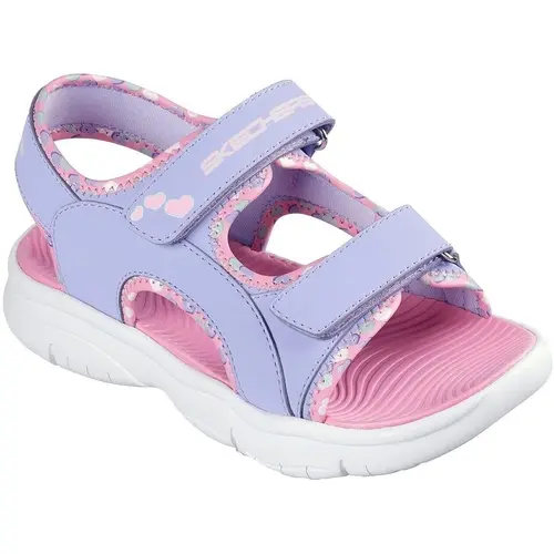 Sandale copii Skechers Flex Splash - Heart 303049L-LVLP