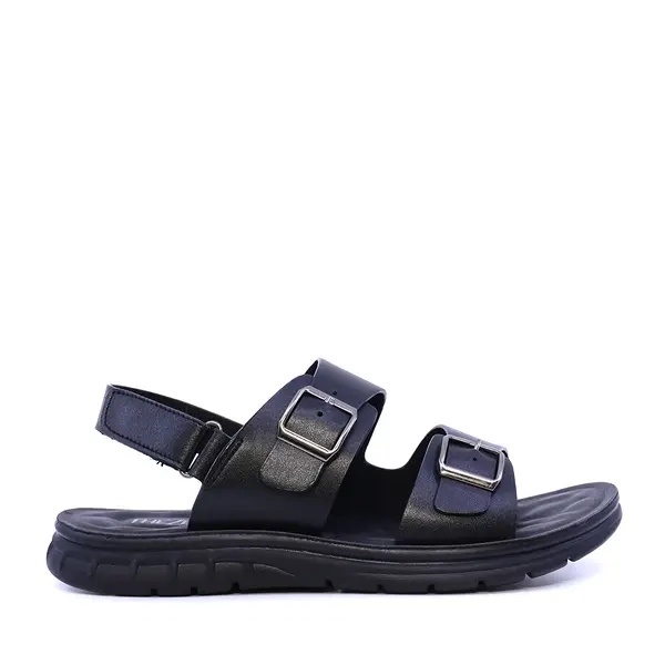Sandale cu barete reglabile bărbați Thezeus negre din piele 2341BS5004N