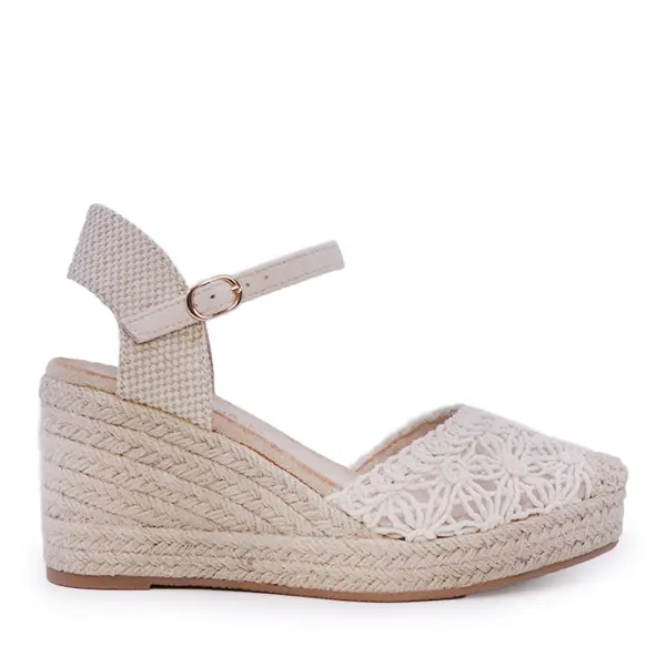 Sandale cu platformă femei Solo Donna bej 2549DS9415BE