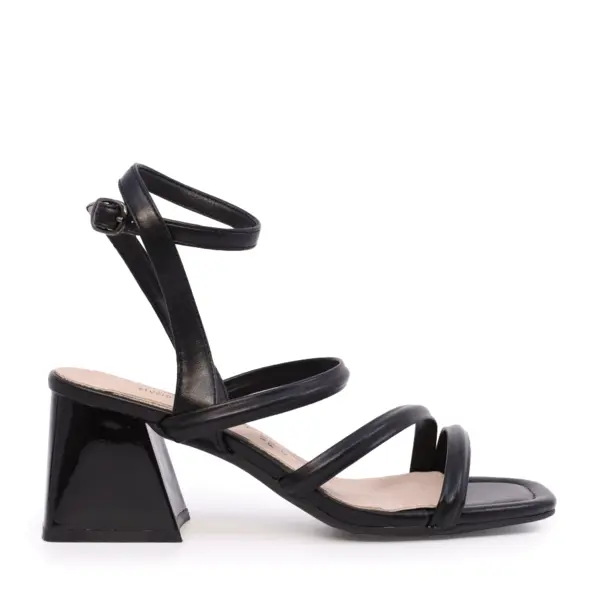 Sandale cu toc evazat femei Solo Donna negre 1169DS4100N