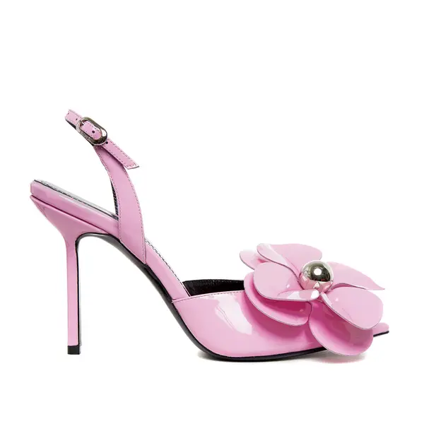 Sandale Darya Piele Lacuita, Roz - Premium Collection - 36 / 10 cm